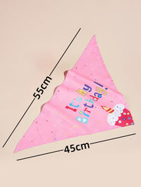 Creative Printing Dog Triangular Binder Birthday Saliva Towel Accessories