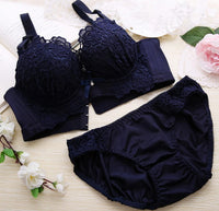Lace Sexy Deep V Gather Underwear Without Steel Ring