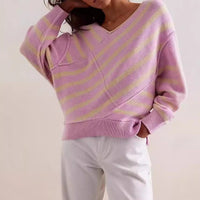 New Off-shoulder Loose Off-shoulder Top Long Sleeve Sweater