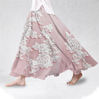 SpringSummer Fashion New Arrival Womens Big-Flared 3D Printed Skirt