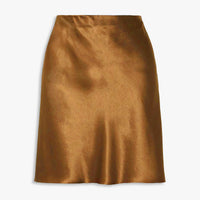 New European And American-style Elastic High-waist Solid-color Skirt For Women