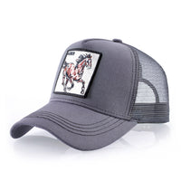 Simple Breathable Baseball Cap With Animal Embroidery