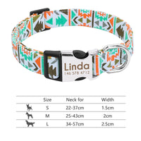 Nylon Pet Collar Personalized Customization