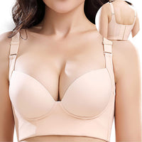 Gathered Breast Holding Seamless Cup Vest Type Without Steel Ring