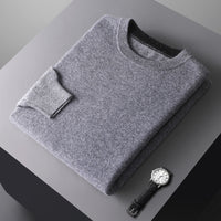 Men's Knitted Thickened Crewneck Versatile Sweater