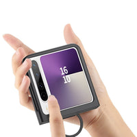 Foldable Phone Case With Large View Window Ultra-thin Ring  Anti-drop Protective Cover