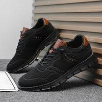 Mens Large Size Breathable Letter Print Quality Sneakers