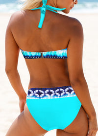 New Triangle Halter Bikini Split Large Swimsuit