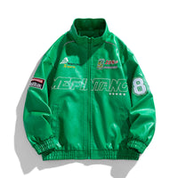 Stand Collar Motorcycle Clothing PU Leather Jacket Korean Style