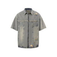 Denim Fashion Loose Leisure All-matching Overall Suit