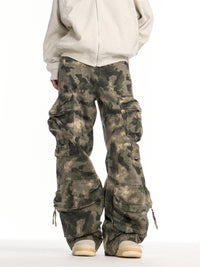 Heavy-duty Camouflage Loose-fit Trousers