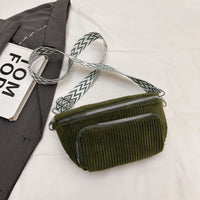 Stylish Corduroy Casual Minimalist Lightweight Crossbody Bag For Women