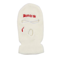 Fashion Embroidery Three-hole Woolen Knitted Hat