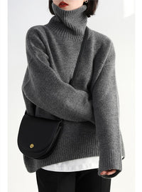 Women's Turtleneck Sweater Vintage Thickened Sweater