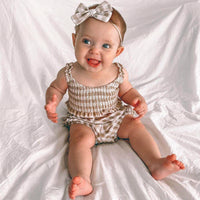 Baby Sleeveless Lace Sling Top Bread Pants Headband Three Piece Set
