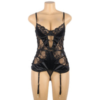 Ladies Fashion Personality Hollow Garter Nightdress