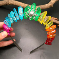 Natural Crystal Crown Hair Band