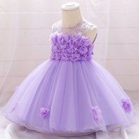 European And American Summer Children's Tube Top Flower Mesh Wedding Dress Pettiskirt