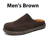 Outdoor Half Slippers Leather Shoes