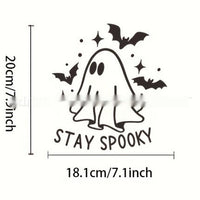 Car Body Sticker Halloween Ghost Bat English Reflective Sticker