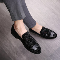 Men's Large Size Black Shoes For Business And Leisure