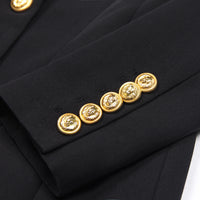Fashionable Solid-Color Long-Sleeve Suit Dress For Women