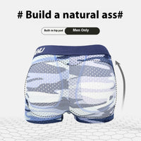 Camouflage Mesh Breathable Removable Cup Hip Cushion Men's Hip Lifting Underwear
