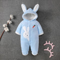 Winter Thickened Simple Solid Color Baby Onesies