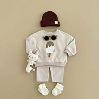 Two-piece Suit Boys And Girls Long Sleeve Trousers Suit Sportswear Autumn And Winter