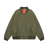 Men's Spring And Autumn Casual Loose Cargo Zipper Cardigan Outerwear Tide