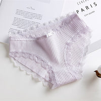 Thread Princess Low-waist Briefs With Cotton