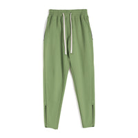 Slim Fit Leg Opening Zipper Ankle Banded Pants