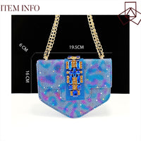 Women's Shoes And Bags Suit Camouflage Fabric Drill Buckle Decorative Casual High Heel Slippers