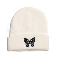 The New Butterfly Print Knitted Hat