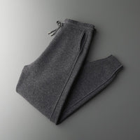 Air Layer Thickened Wool Men's High Waist Casual All-match Lock Foot Harem Pants