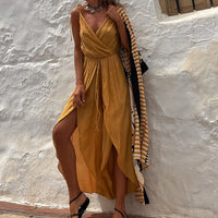 Fashion Solid Color Casual Jumpsuit