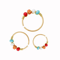 Stainless Steel String Beads Winding Nose Ring Human Body Piercing Accessories