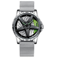 Motorcycle Engine Brake Caliper Watch For Men, Car Wheel Hub Dial