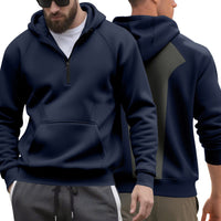 Men's Casual Sports Commuter Fleece Hooded Zip