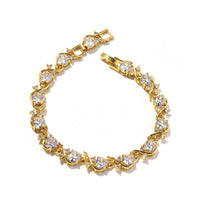 Women's Round-shaped Zircon-inlaid Bracelet
