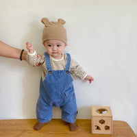 Clothes For Babies Children's Denim Suspender Pants Suit