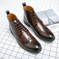 Rubber Brown Winter Boots Man