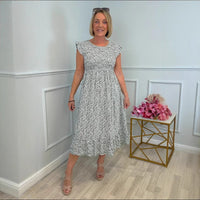 Women's Elegant Floral Print Dress
