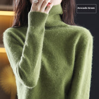 High Neck Inner Wear Loose Cashmere Knitted Bottoming Shirt