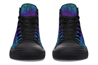 Fashion Printed Couple High Top Canvas Shoes