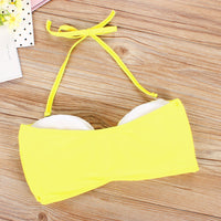 Women's Solid Color Sexy Split Swimsuit