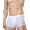 Men's Ice Silk Breathable Hollow Ultra-thin Sexy Boxer Briefs