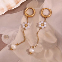 European And American Niche Temperament Earrings Stainless Steel 18K Gold Plating