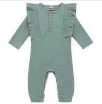 Lace Long Sleeves Can Be Opened Cute One-piece Romper