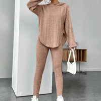 Relaxed Hooded Stylish And Chic Pants Set